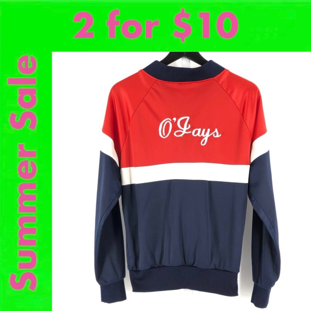 colorblock track jacket embroidered O’Jays Joan SALE